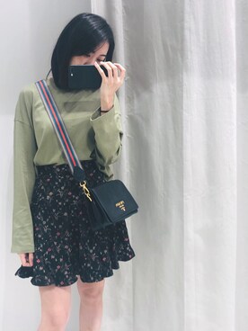 「PRADA（プラダ）のアイテム（バッグ、ブラック系）」を使った、nianiaさん（レディース・157cm）の冬コーディネート