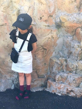 「ＧＷ」｜「アイテム（オールインワン・サロペット）」を使った、A   Y   A   さん（キッズ・120cm）の春コーディネート