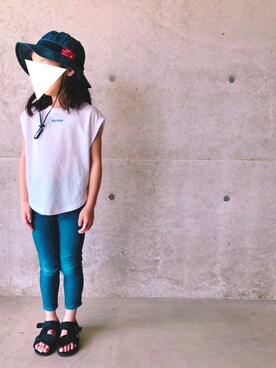 「BdeR（ビーデアール）のアイテム」を使った、A   Y   A   さん（キッズ・120cm）の夏コーディネート