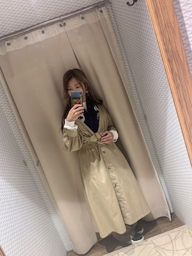 「秋のコーデ」｜「アイテム（その他アウター）」を使った、なげちさん（レディース・157cm）の秋コーディネート