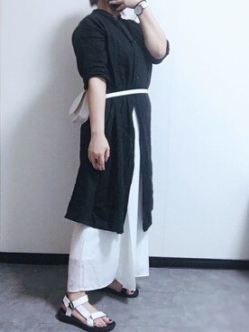 「URBAN RESEARCH（アーバンリサーチ）のアイテム（ボディバッグ/ウエストポーチ）」を使った、間さん（レディース・157cm）の夏コーディネート