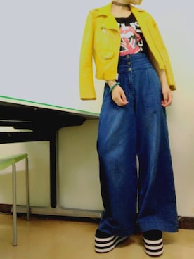 「メイクアップ」｜「アイテム（ジャケット/アウター）」を使った、Michelleさん（レディース・154cm）の夏コーディネート