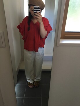 「fifth（フィフス）のアイテム（帽子）」を使った、mikiiiiiさん（レディース・152cm）の夏コーディネート