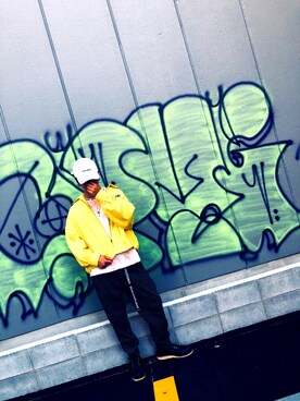 「KaneZ（ケインズ）のアイテム（キャップ）」を使った、yri-さん（メンズ・176cm）の夏コーディネート