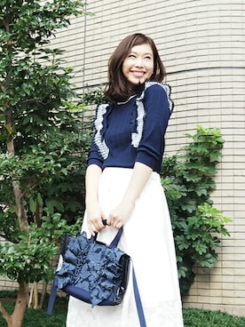 「verofonna」｜Re.Verofonnaさん（レディース・160cm）の冬コーディネート