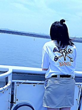 「POWELL PERALTA（パウエルペラルタ）のアイテム」を使った、MiUさん（レディース・166cm）の春コーディネート