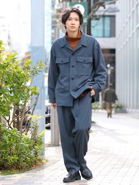 加藤元気さん（メンズ・177cm）の冬コーディネート