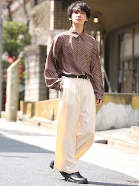 加藤元気さん（メンズ・177cm）の春コーディネート