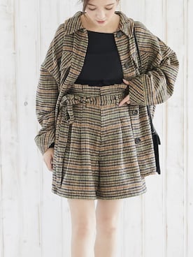 「Silky（シルキー）のアイテム」を使った、silkyさん（レディース・165cm）の冬コーディネート