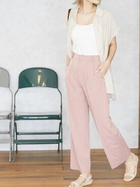 「Silky（シルキー）のアイテム」を使った、silkyさん（レディース・165cm）の夏コーディネート