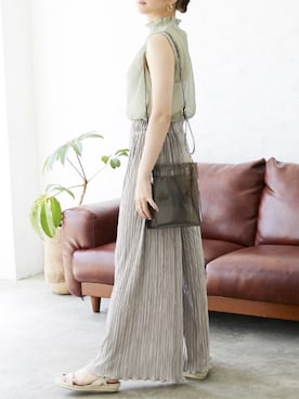 「Silky（シルキー）のアイテム」を使った、silkyさん（レディース・165cm）の夏コーディネート