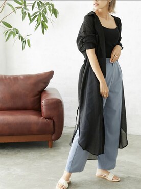 「Silky（シルキー）のアイテム」を使った、silkyさん（レディース・165cm）の夏コーディネート