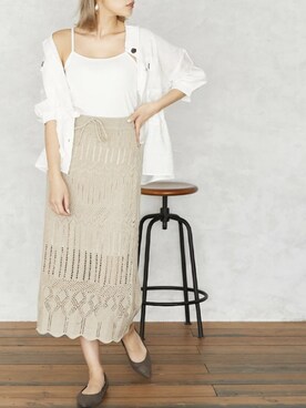 サマーニットスカート の人気ファッションコーディネート Wear