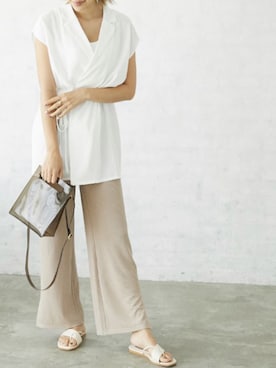 「Silky（シルキー）のアイテム」を使った、silkyさん（レディース・165cm）の夏コーディネート