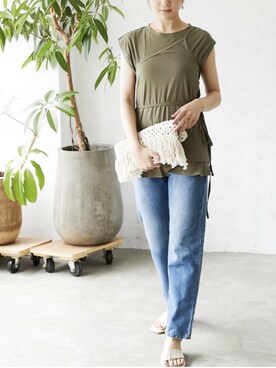 「Silky（シルキー）のアイテム」を使った、silkyさん（レディース・165cm）の夏コーディネート