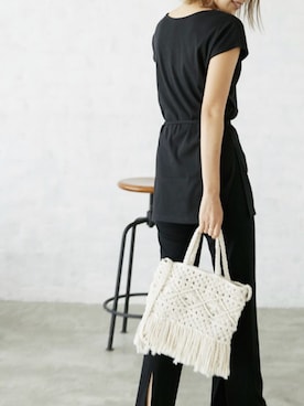 「Silky（シルキー）のアイテム」を使った、silkyさん（レディース・165cm）の夏コーディネート