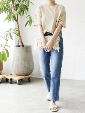 「Silky（シルキー）のアイテム」を使った、silkyさん（レディース・165cm）の夏コーディネート