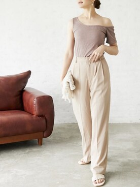 「Silky（シルキー）のアイテム」を使った、silkyさん（レディース・165cm）の夏コーディネート