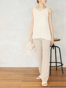 「Silky（シルキー）のアイテム」を使った、silkyさん（レディース・165cm）の夏コーディネート