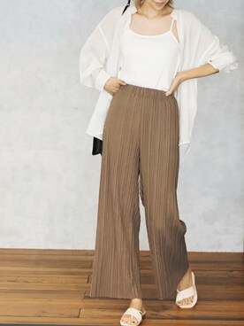 「Silky（シルキー）のアイテム」を使った、silkyさん（レディース・165cm）の夏コーディネート