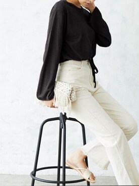 「Silky（シルキー）のアイテム」を使った、silkyさん（レディース・165cm）の夏コーディネート