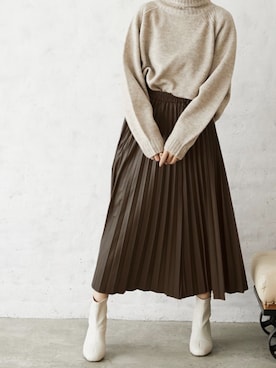 「Silky（シルキー）のアイテム」を使った、silkyさん（レディース・165cm）の秋コーディネート