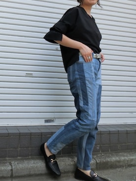 「soe（ソーイ）のアイテム」を使った、momocoさん（レディース・163cm）の夏コーディネート