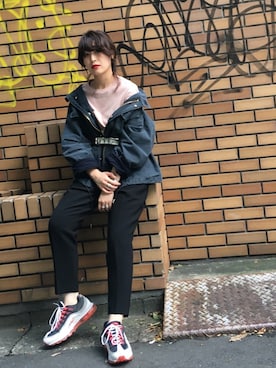 「soe（ソーイ）のアイテム」を使った、momocoさん（レディース・163cm）の秋コーディネート