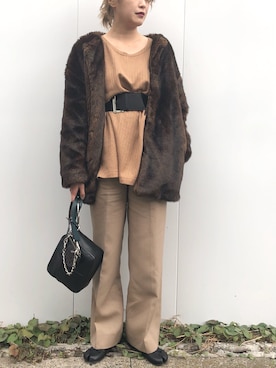 momocoさん（レディース・163cm）の冬コーディネート