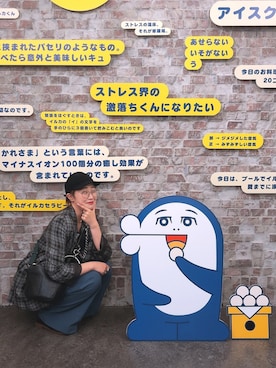 「NANO universe（ナノユニバース）のアイテム（キャップ）」を使った、momocoさん（レディース・163cm）の秋コーディネート