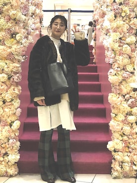 momocoさん（レディース・163cm）の冬コーディネート