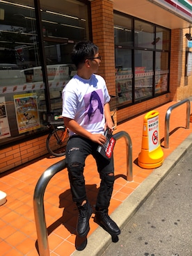 「アイテム（クラッチバッグ）」を使った、Yukinariさん（メンズ・174cm・30代）の春コーディネート
