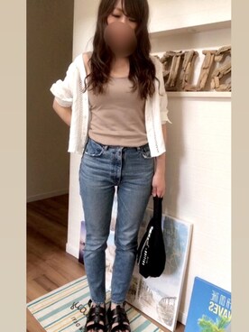 「H&M（エイチ・アンド・エム）のアイテム（ボディバッグ/ウエストポーチ）」を使った、まぁぁゆさん（レディース・155cm）の夏コーディネート