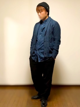 くろぴくさん（メンズ・170cm）の冬コーディネート