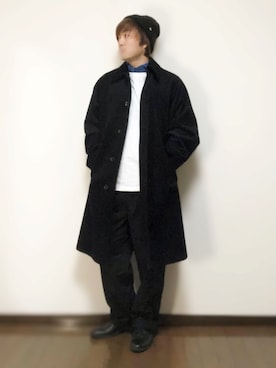「Yves Saint Laurent（イヴサンローラン）のアイテム（財布/小物）」を使った、くろぴくさん（メンズ・170cm）の冬コーディネート