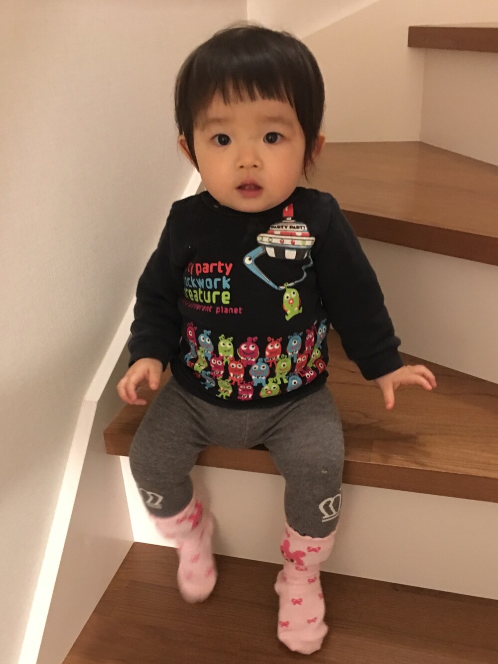 「保育園、一歳、スパッツ」｜「保育園アイドルポーズのアイテム（ママ＆ベビー、その他）」を使った、nana⭐︎🌙さん（キッズ・80cm）の春コーディネートの1枚目の写真