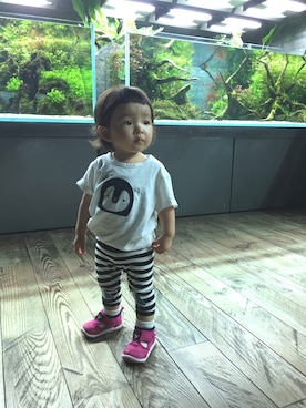 「水族館」｜「アイテム（その他）」を使った、nana⭐︎🌙さん（キッズ・80cm）の夏コーディネート