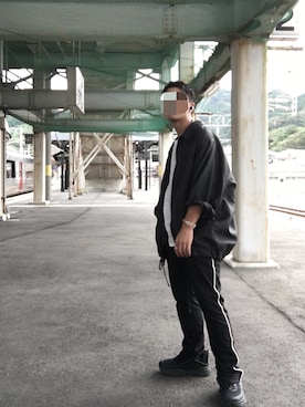 「アイテム（カバーオール）」を使った、50さん（メンズ・165cm・10代）の秋コーディネート