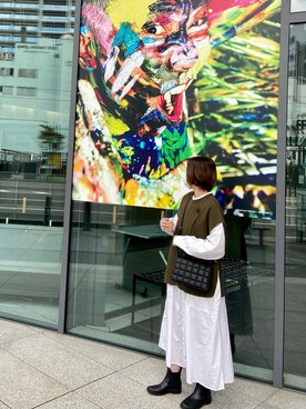 「SEVENDAYS=SUNDAY（セブンデイズサンデイ）のアイテム（シャツワンピース）」を使った、sao_87wdさん（レディース・162cm）の秋コーディネート