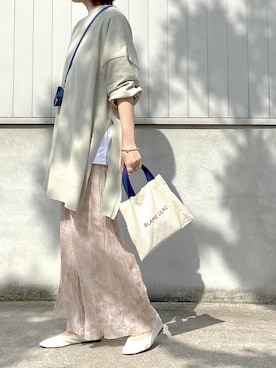 「春ニット」｜「アイテム（チュニック）」を使った、sao_87wdさん（レディース・162cm）の春コーディネート