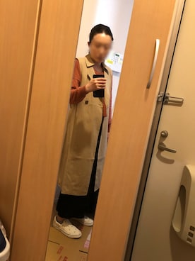 「KBF（ケイビーエフ）のアイテム（Tシャツ/カットソー、レッド系）」を使った、マンゴーパインソースさん（レディース・158cm）の春コーディネート