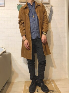「ADPOSION（アドポーション）のアイテム（アクセサリー）」を使った、kibecchiさん（メンズ・170cm）の春コーディネート
