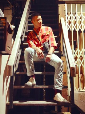 Hank x Wangさんのコーディネート