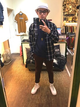 Hank x Wangさんのコーディネート