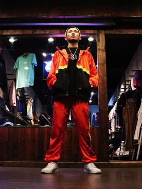 「Dickies（ディッキーズ）のアイテム（その他アウター）」を使った、Hank x Wangさん（メンズ・180cm）の春コーディネート