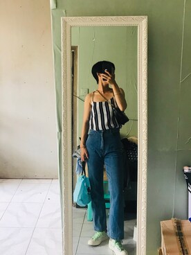 「CONVERSE（コンバース）のアイテム（アクセサリー）」を使った、unnamed1さん（レディース・168cm）の秋コーディネート