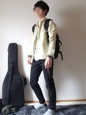「STUDIOUS（ステュディオス）のアイテム（バックパック/リュック）」を使った、キヨ【相互フォロー】さん（メンズ・169cm）の春コーディネート