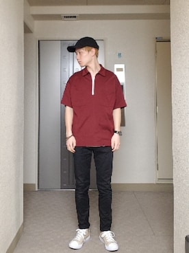 「A vontage（アボンタージュ）のアイテム」を使った、キヨ【相互フォロー】さん（メンズ・170cm）の夏コーディネート