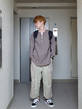 「A vontage（アボンタージュ）のアイテム」を使った、キヨ【相互フォロー】さん（メンズ・170cm）の夏コーディネート