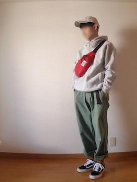 「MASTER&Co（マスターアンドコー）のアイテム（パンツ）」を使った、キヨ【相互フォロー】さん（メンズ・170cm）の秋コーディネート